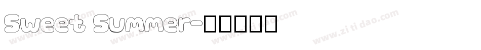 Sweet Summer字体转换